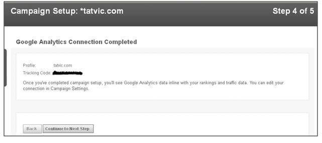 Google Analytics Integration Step 4