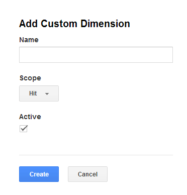 Create Custom Dimension