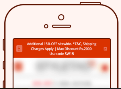 Example of Ecommerce application for promo code