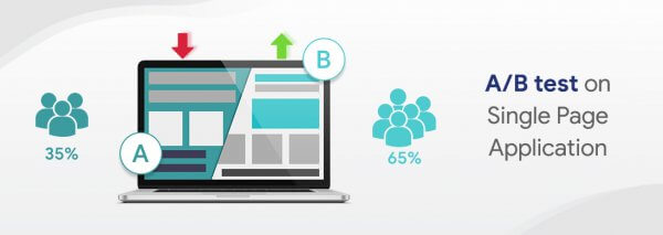 Single-page application ab testing