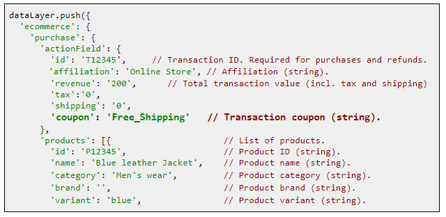 coupan tracking gtm