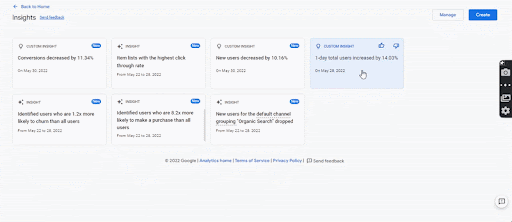 Insights Dashboard - Detailed View