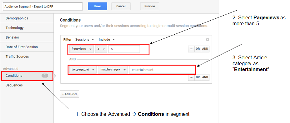 How to create a segment