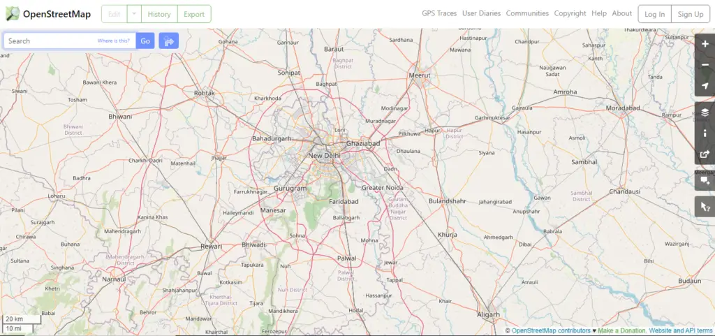 This is how OpenStreetMaps looks like - Tatvic