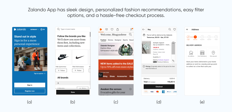 Examples of Great Mobile User Experience of 2024: Zalando