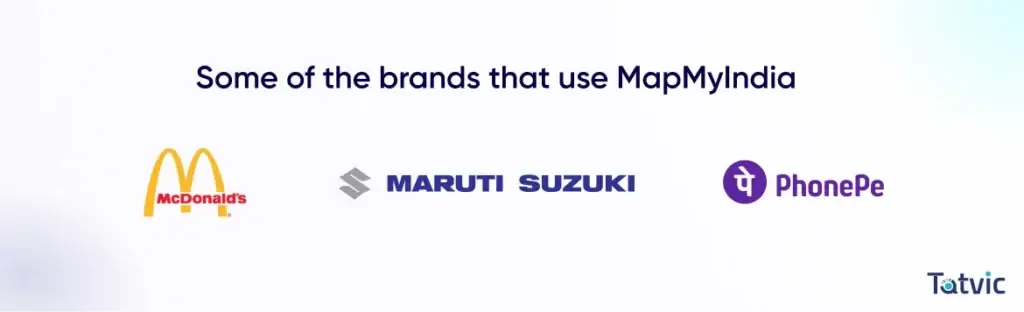 Companies that use MapMyIndia - Tatvic