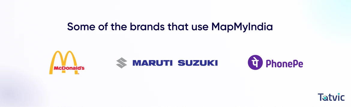 Companies that use MapMyIndia