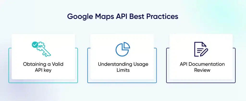 google maps api best practices