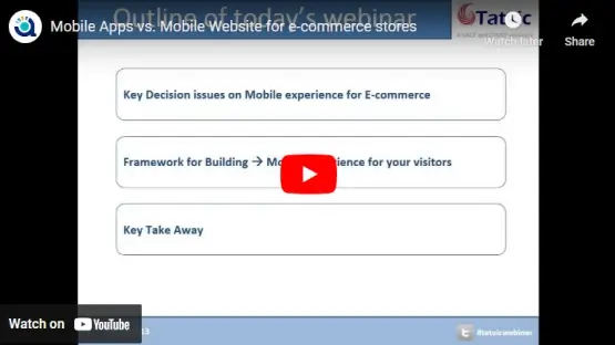 Mobile Apps vs. Mobile website for e-commerce stores